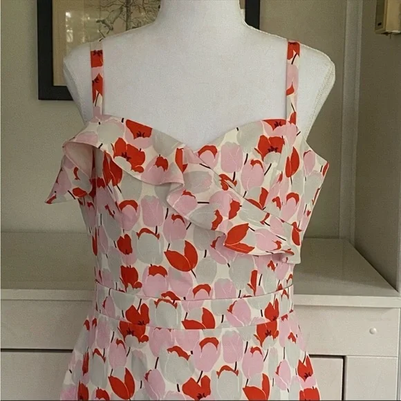 Black Halo Women's Zalda Ruffled Floral Mini Dress - Picture 4 of 16